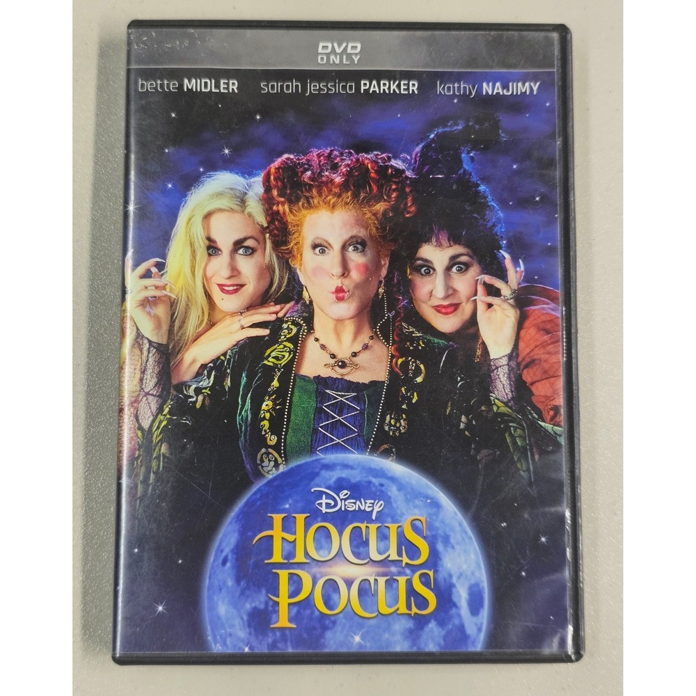 Disney Hocus Pocus DVD Bette Midler Sarah Jessica Parker Kathy Najimy 2018